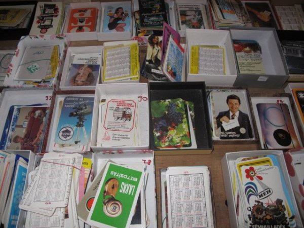 kártyanaptárt is gyűjtöttünk